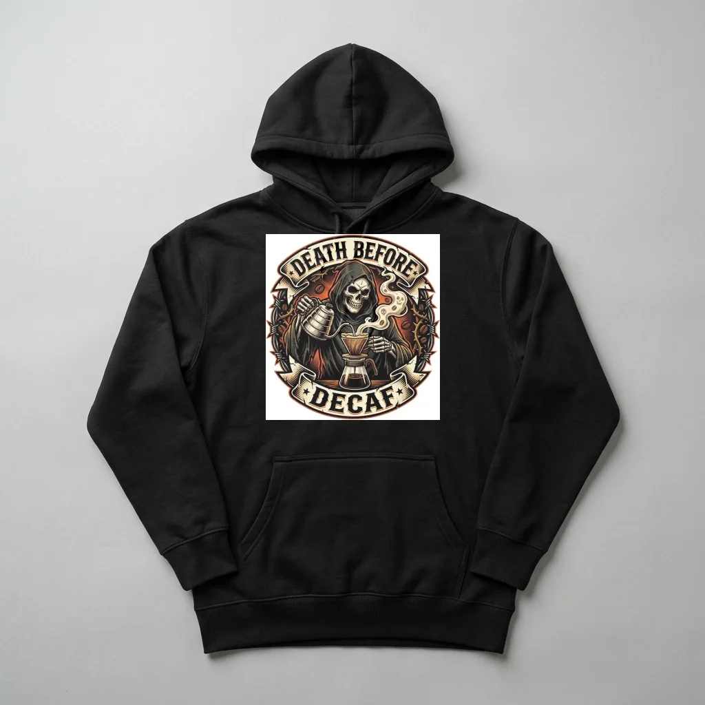 Neo-Tokyo Cyber Ronin Strike — Heavyweight Pullover Hoodie (Charcoal Black)
