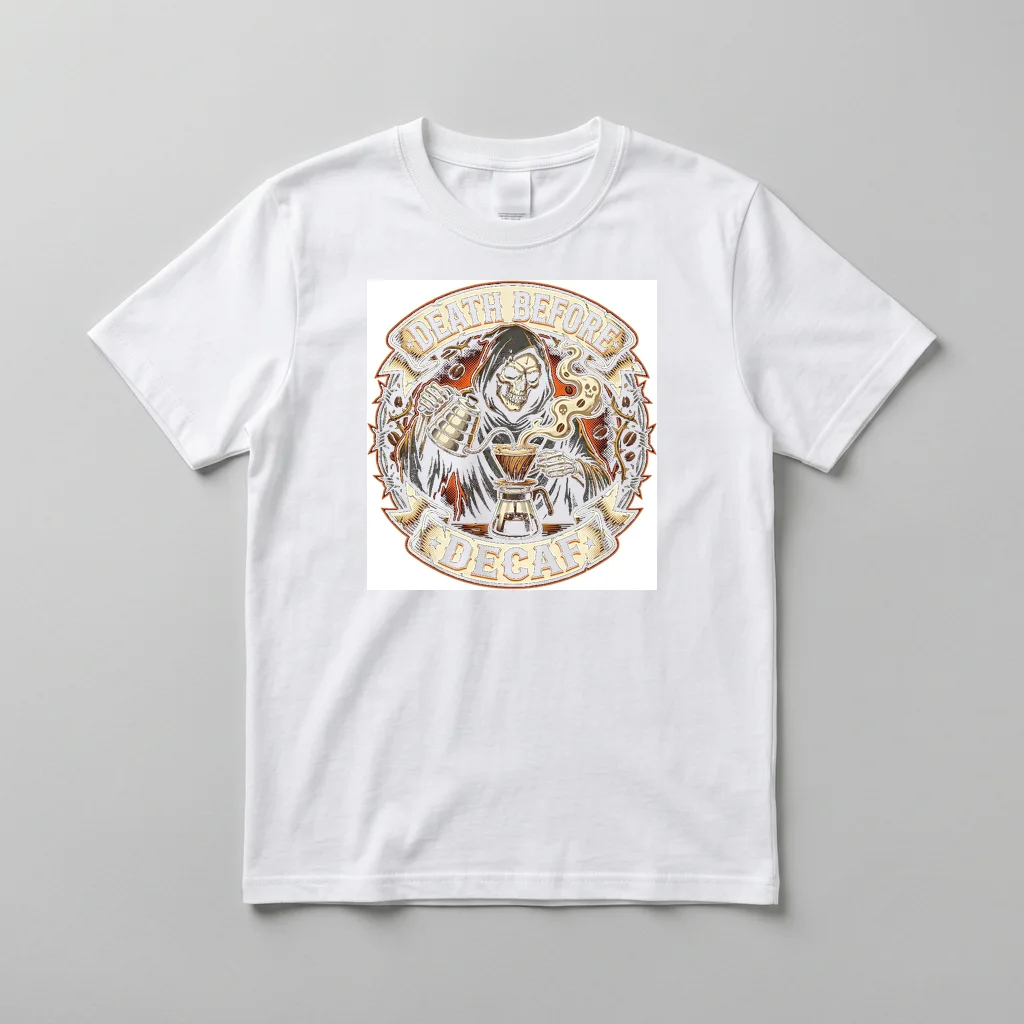 Neo-Tokyo Cyber Ronin Strike — Everyday Crewneck Tee (Pure White)
