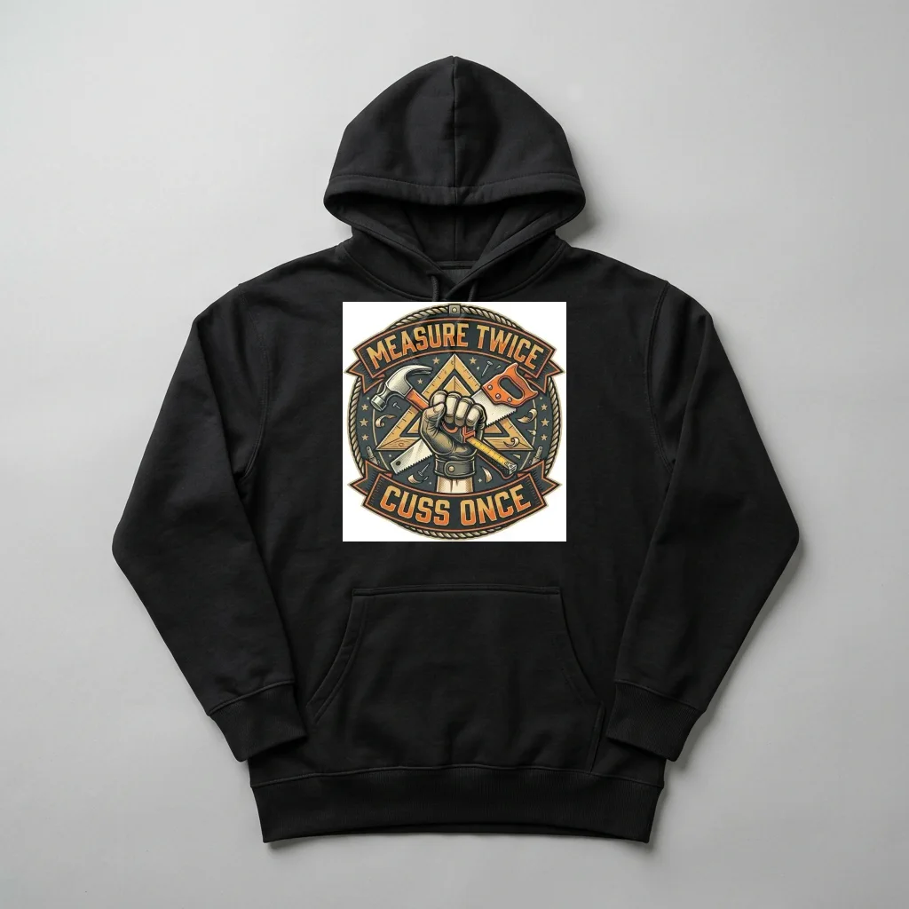 Midnight Mecha Protocol — Heavyweight Pullover Hoodie (Charcoal Black)