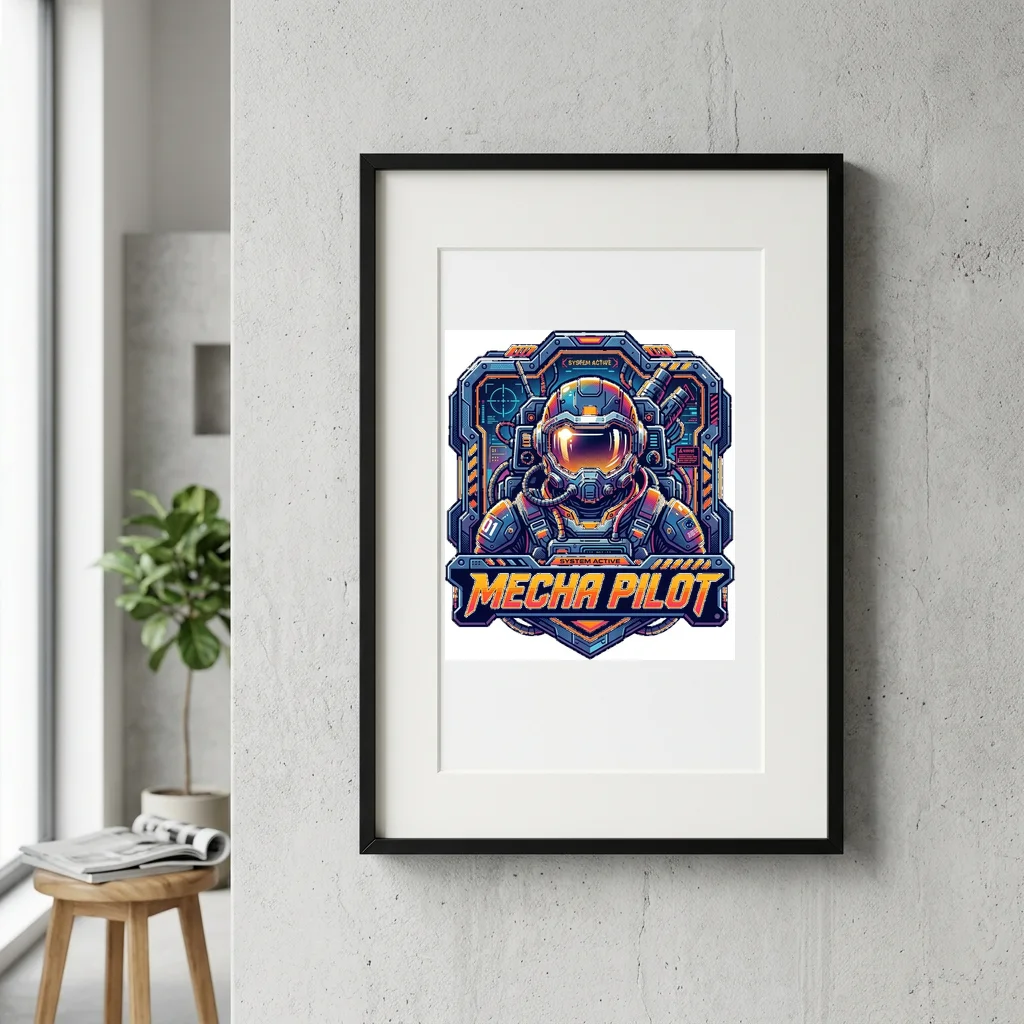 Solaris Cyber Cityscape — Gallery Framed Art Poster (Exhibition Frame)