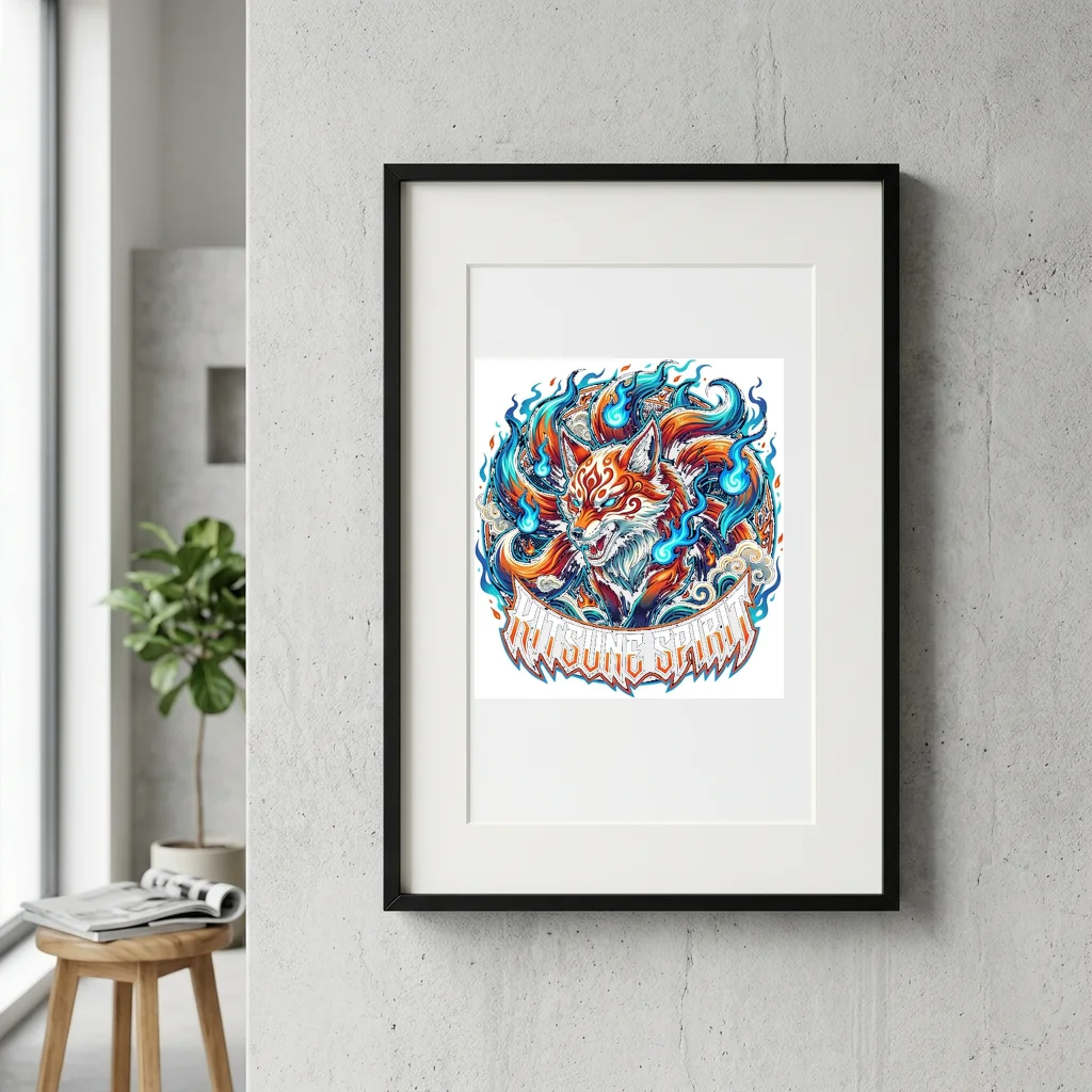 Phantom Cyber Runner 2088 — Gallery Framed Art Poster (Exhibition Frame)