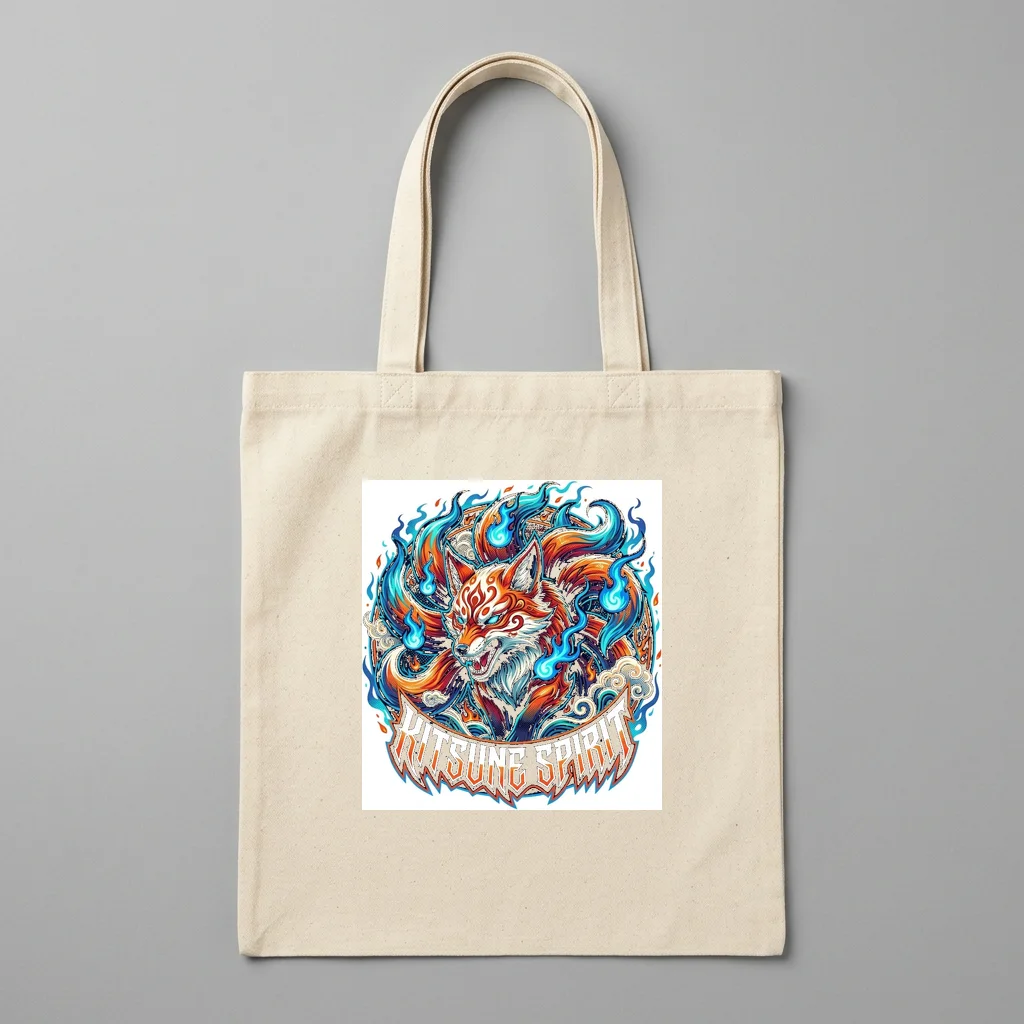 Phantom Cyber Runner 2088 — Organic Cotton Canvas Tote Bag (Natural)