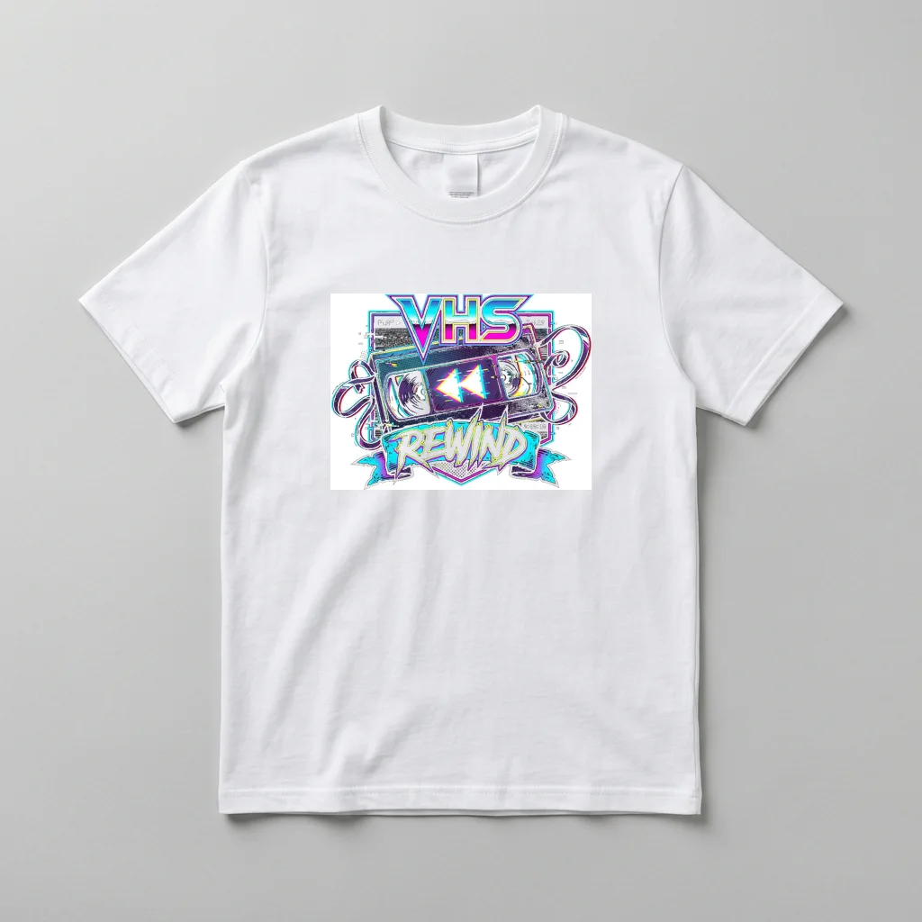 Cyberpunk Katana Overload — Everyday Crewneck Tee (Pure White)