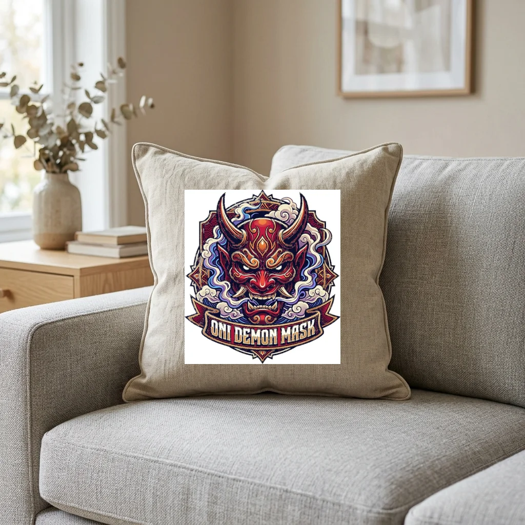 Orbital Station Zero Gravity — Square Linen Throw Pillow 18x18 (Natural Linen)