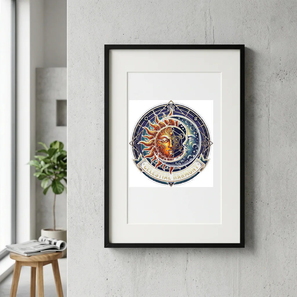 Subway District Neon Phantom — Gallery Framed Art Poster (Exhibition Frame)