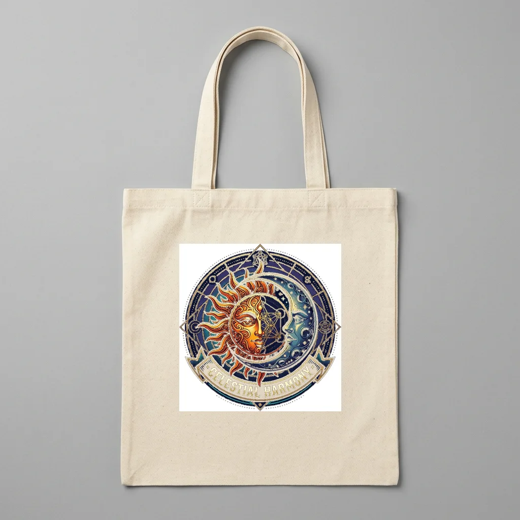 Subway District Neon Phantom — Organic Cotton Canvas Tote Bag (Natural)