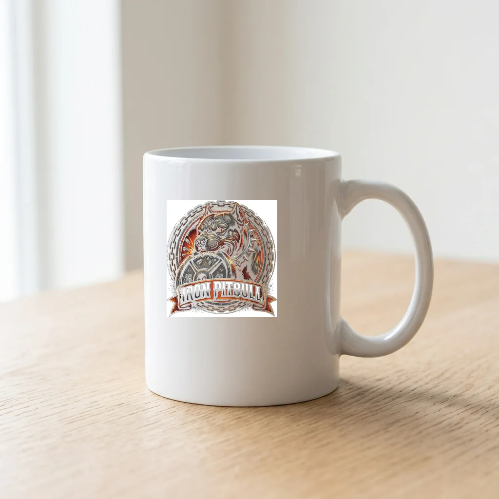 Midnight Cyber Samurai Division — Ceramic Coffee Mug 11oz (Glossy White)