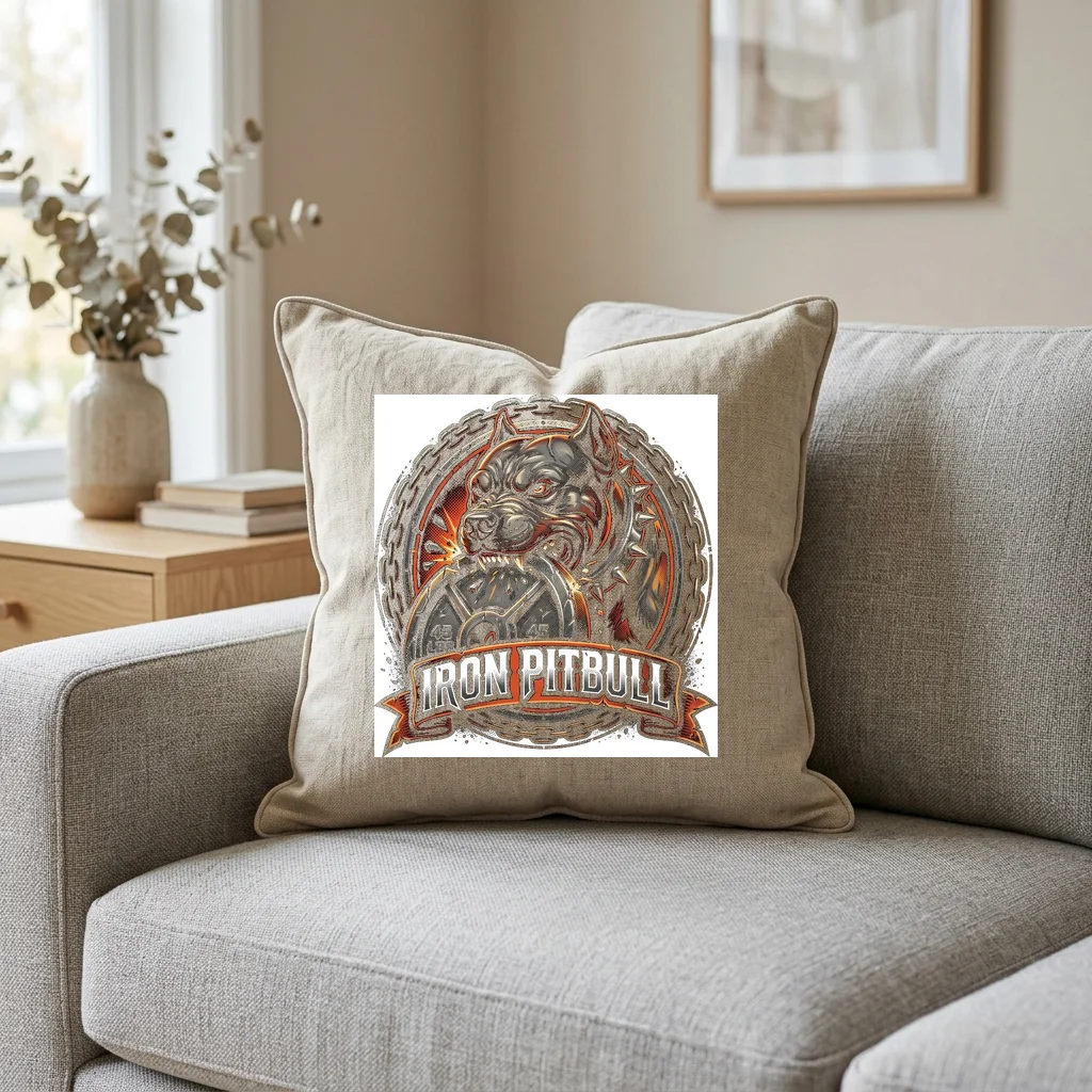 Midnight Cyber Samurai Division — Square Linen Throw Pillow 18x18 (Natural Linen)