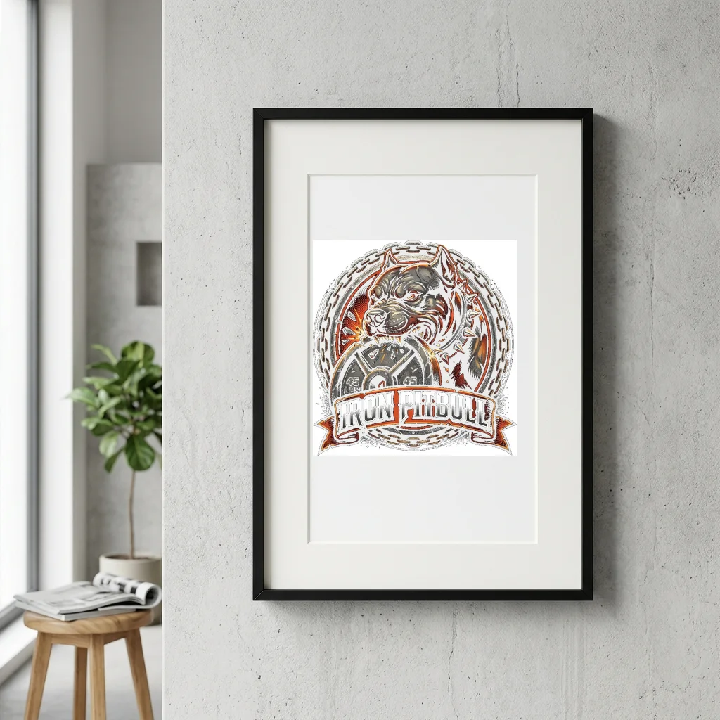 Midnight Cyber Samurai Division — Gallery Framed Art Poster (Exhibition Frame)