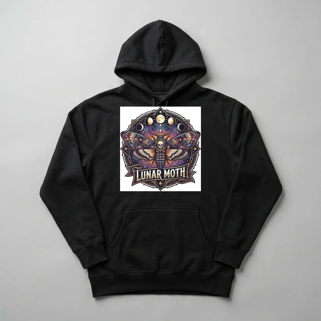 Overdrive Vector Velocity — Heavyweight Pullover Hoodie (Charcoal Black)