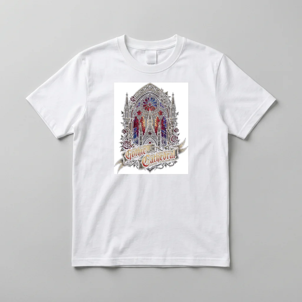 Darkwave Industrial Monolith — Everyday Crewneck Tee (Pure White)