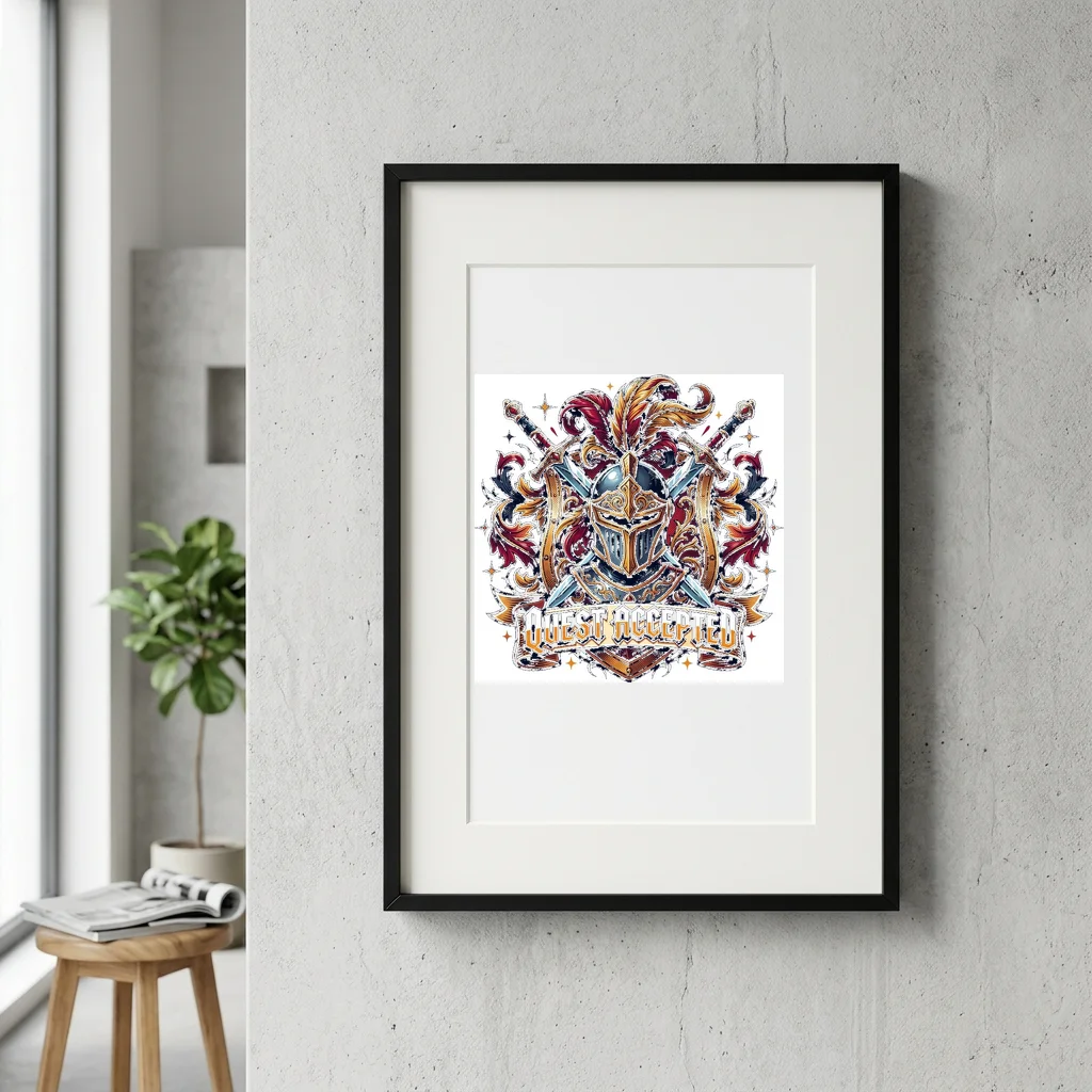 Sector 7 Cybernetic Enforcer — Gallery Framed Art Poster (Exhibition Frame)