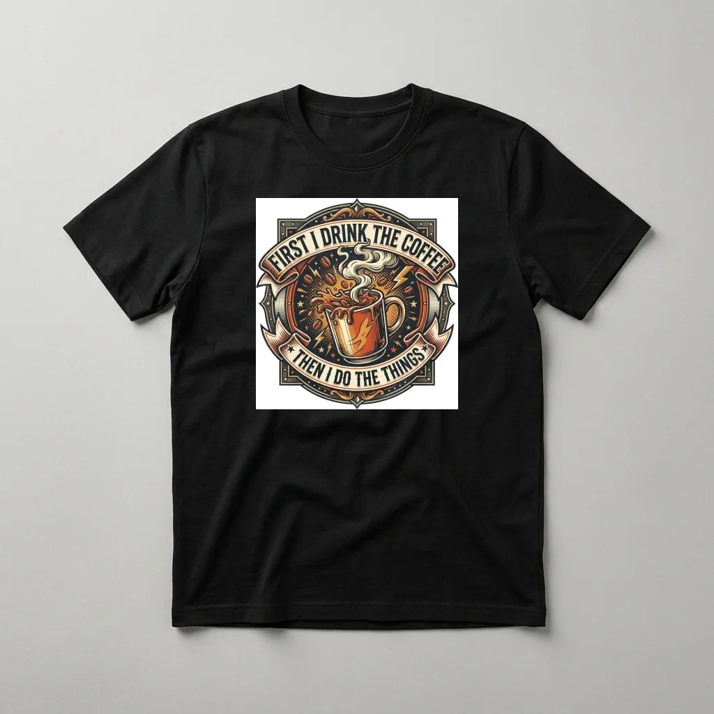 Cyber Lotus Sacred Geometry — Classic Streetwear T-Shirt (Jet Black)