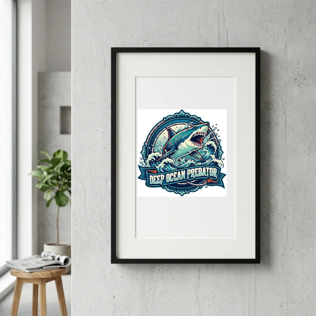 Zero Tolerance Cyber Mercenary — Gallery Framed Art Poster (Exhibition Frame)