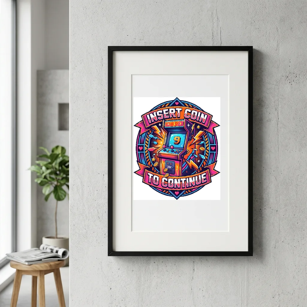 Night City Streetwear Division — Gallery Framed Art Poster (Exhibition Frame)