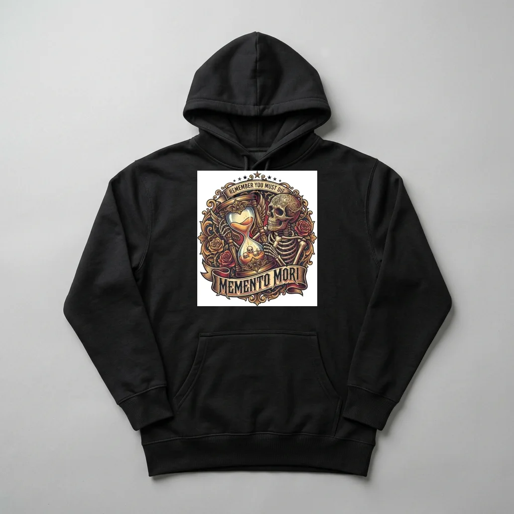 Chrome Heart Cyber Punk — Heavyweight Pullover Hoodie (Charcoal Black)