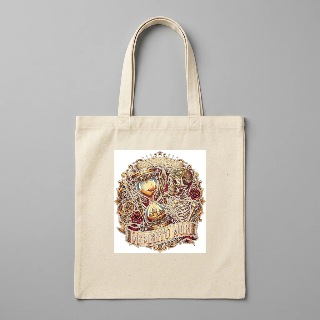 Chrome Heart Cyber Punk — Organic Cotton Canvas Tote Bag (Natural)