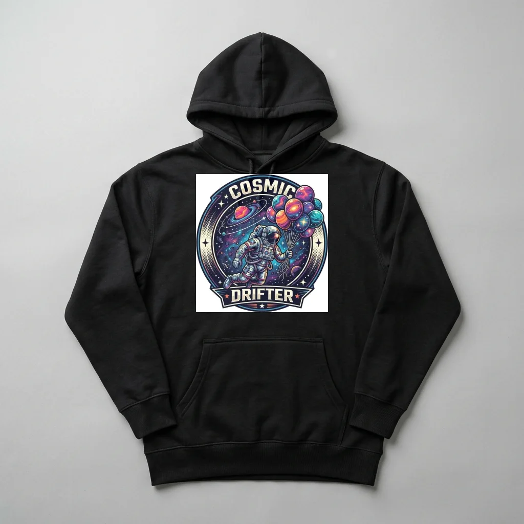 Neon Outrun Retro Highway — Heavyweight Pullover Hoodie (Charcoal Black)
