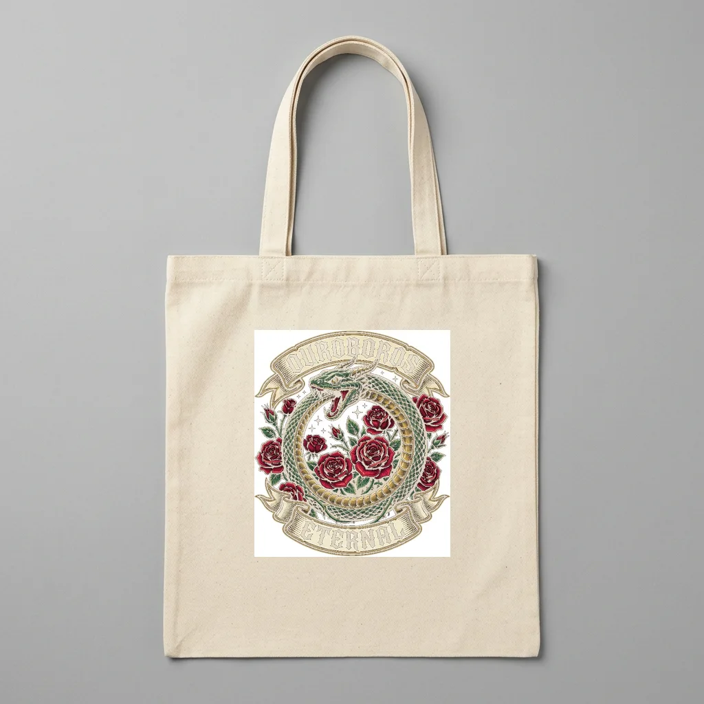 Cyberpunk Tiger Stealth Unit — Organic Cotton Canvas Tote Bag (Natural)