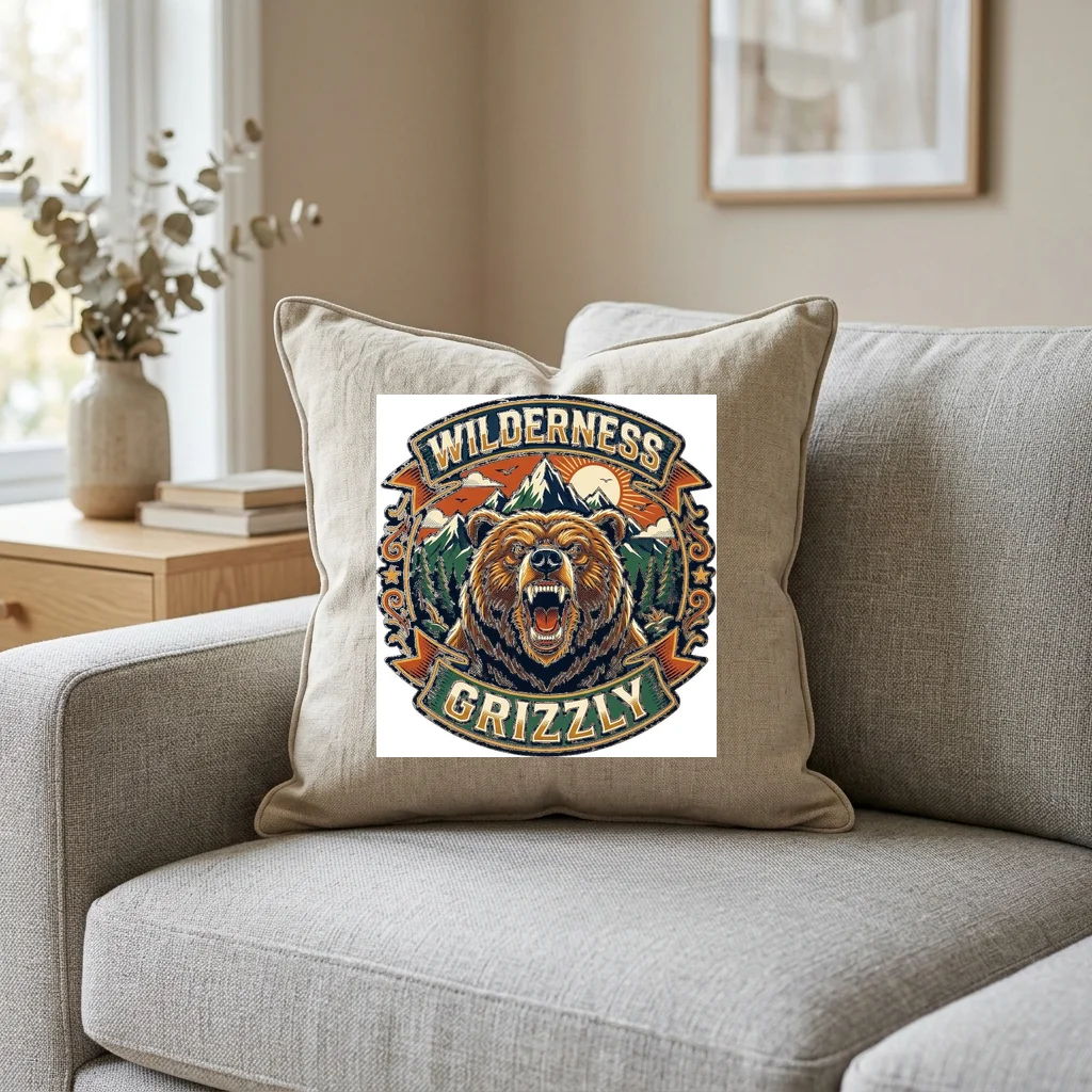 Cybernetic Falcon Sky Patrol — Square Linen Throw Pillow 18x18 (Natural Linen)