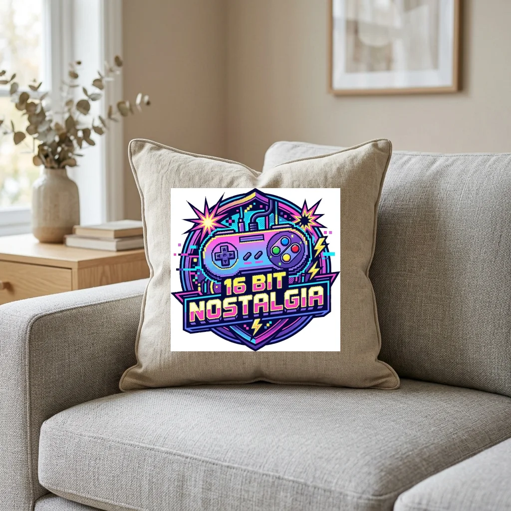 Neon Alley Cats Underground — Square Linen Throw Pillow 18x18 (Natural Linen)