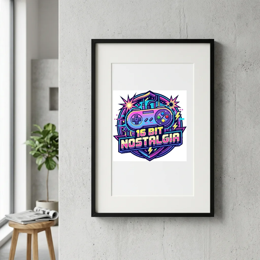 Neon Alley Cats Underground — Gallery Framed Art Poster (Exhibition Frame)