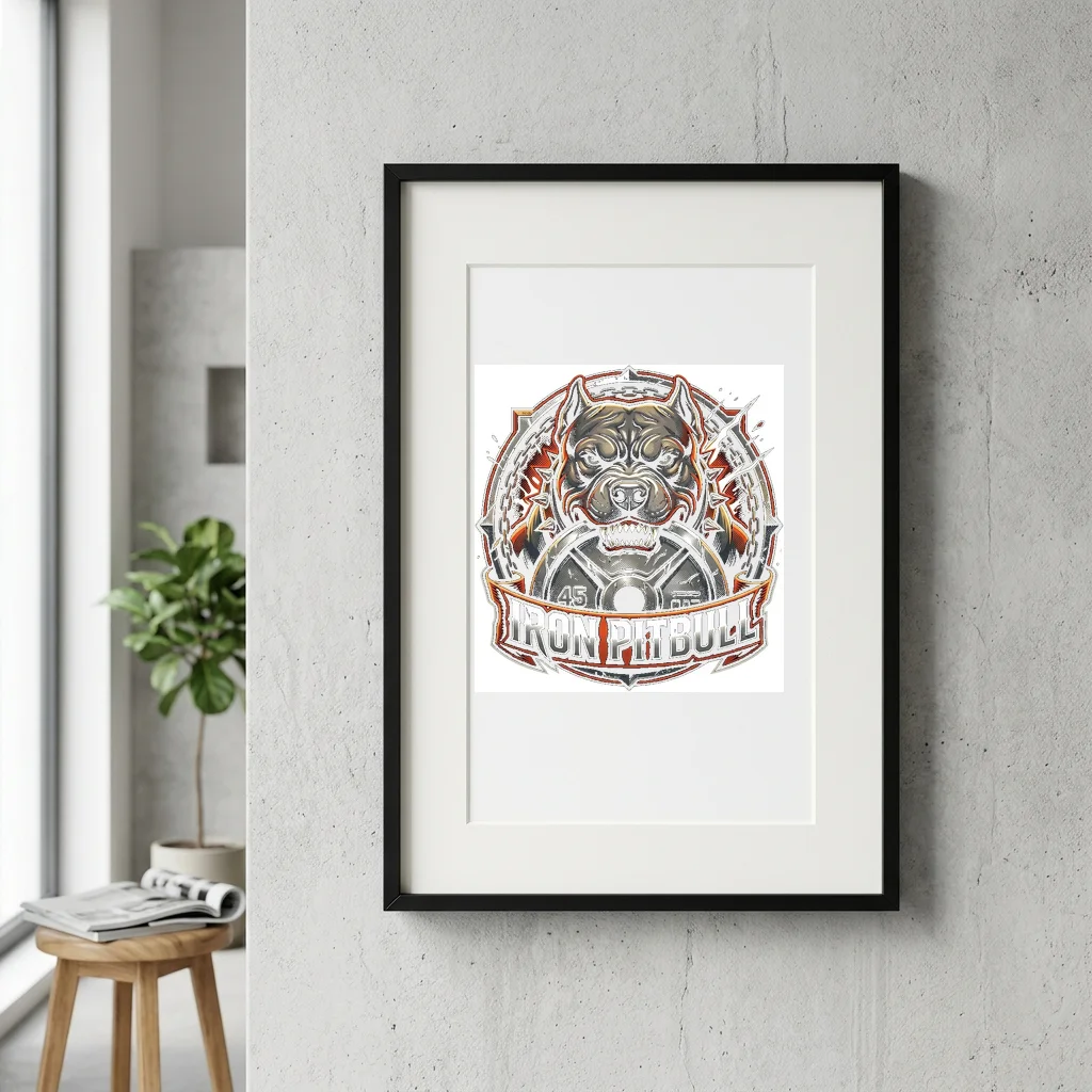 Pixel Paladin Holy Knight — Gallery Framed Art Poster (Exhibition Frame)