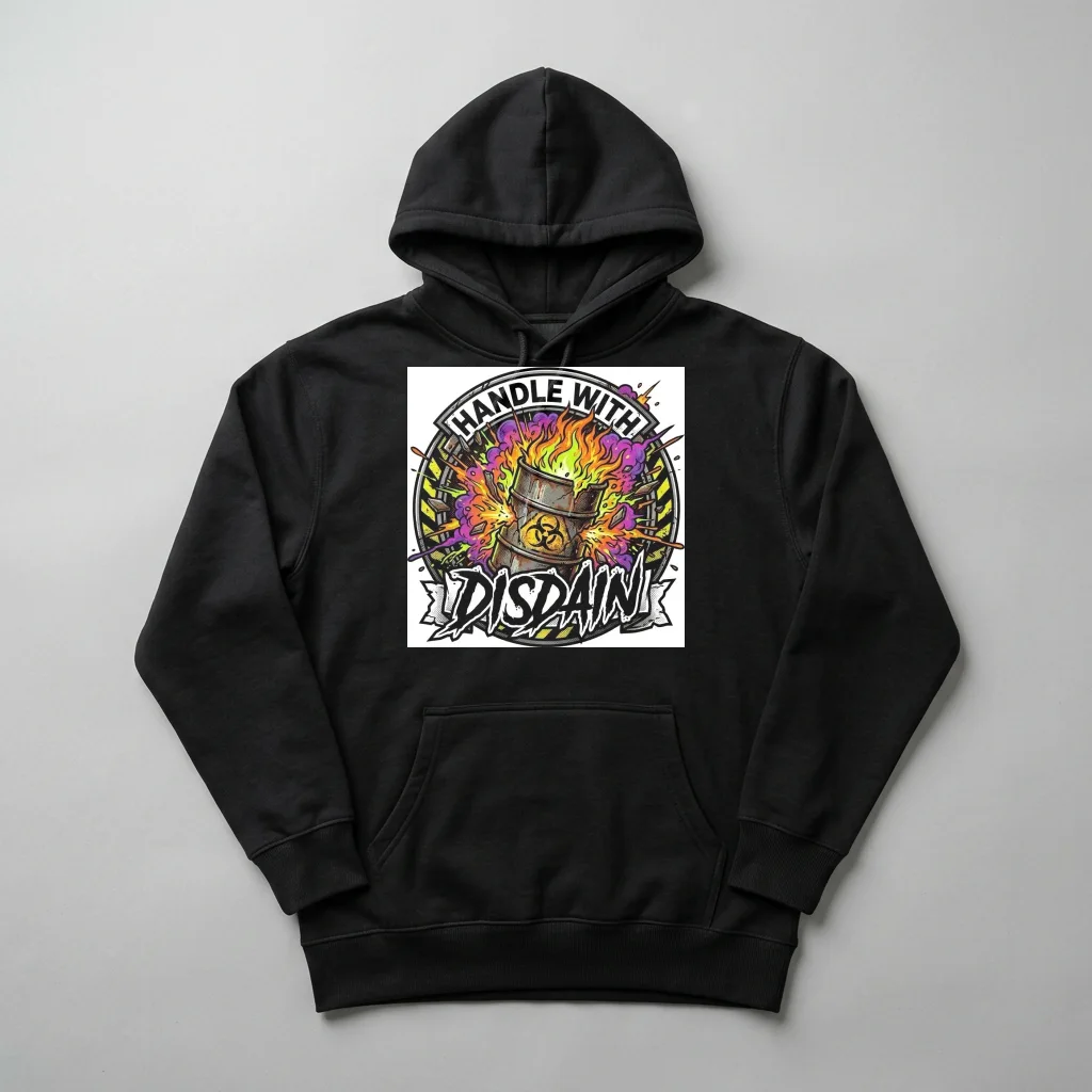 Retro Mecha Battle Arena — Heavyweight Pullover Hoodie (Charcoal Black)