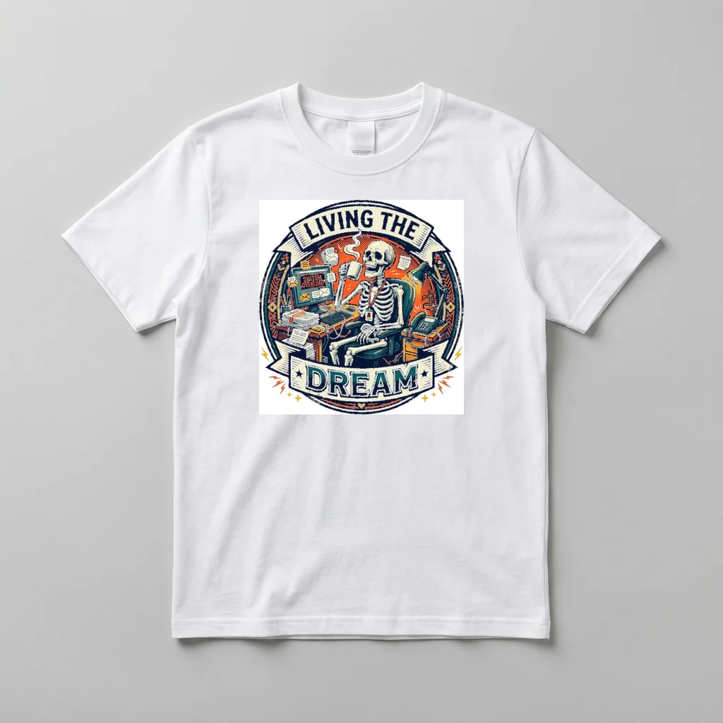 Pixel Cyber Wolf Howl — Everyday Crewneck Tee (Pure White)