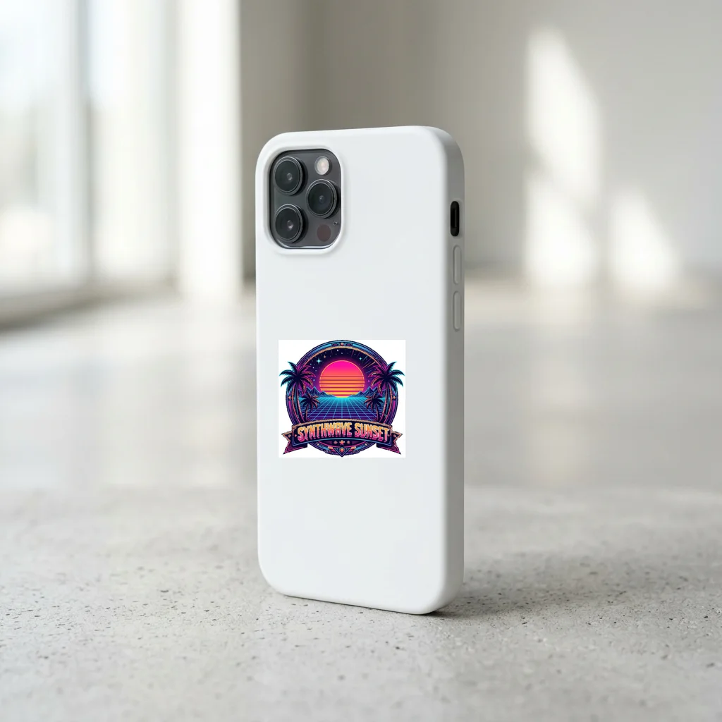 Chip Tune Soundwave Frequency — Impact Snap Smartphone Case