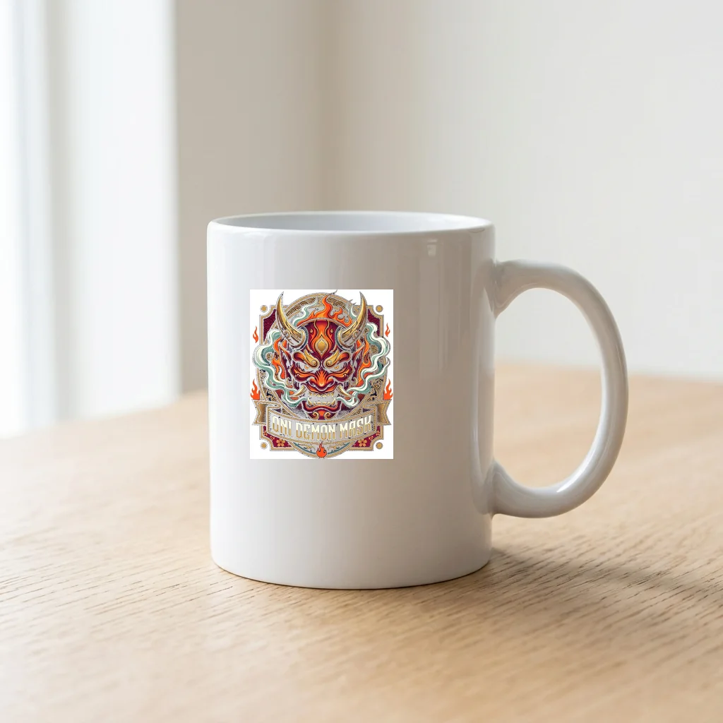 Pixel Neon Drive Boulevard — Ceramic Coffee Mug 11oz (Glossy White)