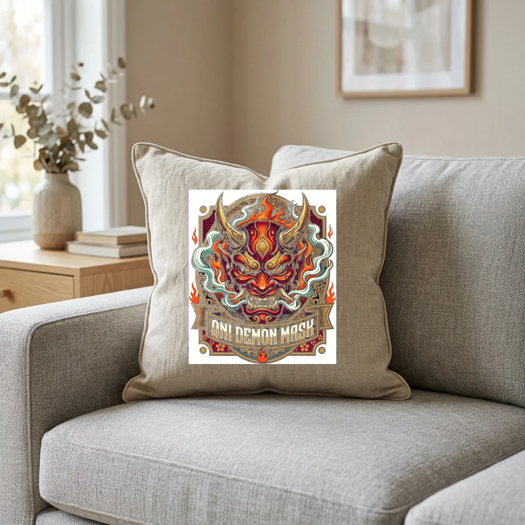 Pixel Neon Drive Boulevard — Square Linen Throw Pillow 18x18 (Natural Linen)