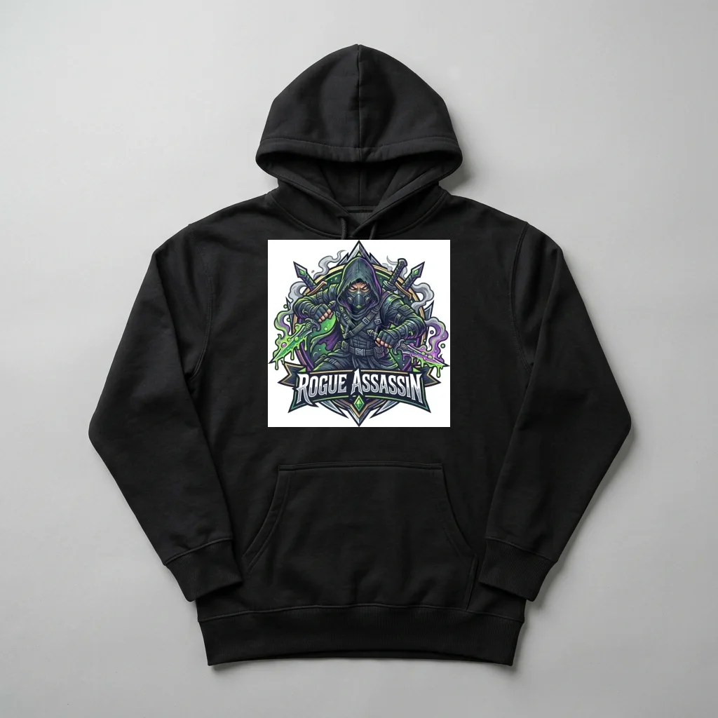 Pixel Cybernetic Tiger — Heavyweight Pullover Hoodie (Charcoal Black)
