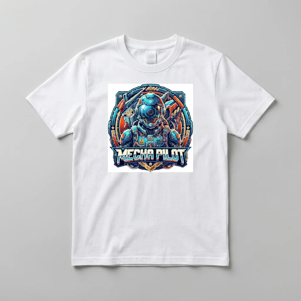 Pixel Knight Dragon Lair — Everyday Crewneck Tee (Pure White)