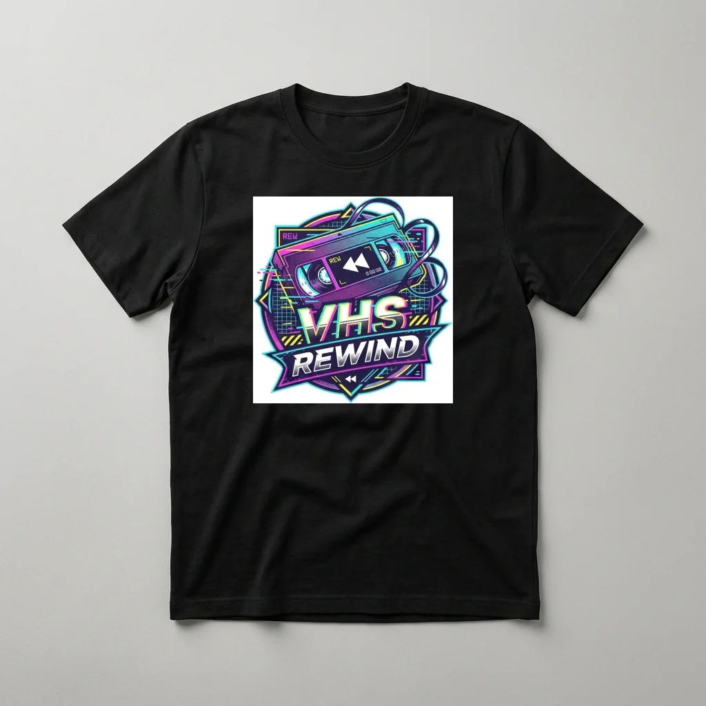 Retro Console Gamer Room — Classic Streetwear T-Shirt (Jet Black)