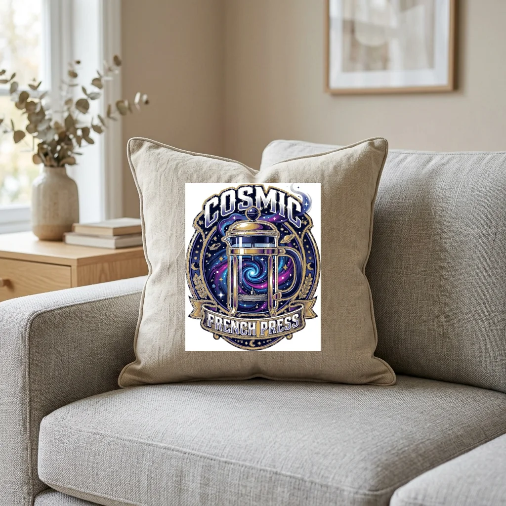 Pixel Outrun Vector Sunset — Square Linen Throw Pillow 18x18 (Natural Linen)
