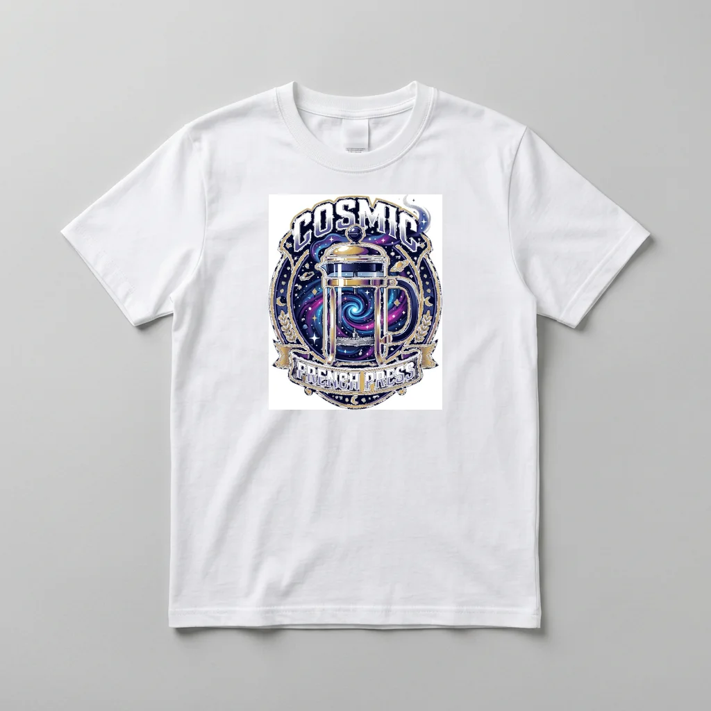 Pixel Outrun Vector Sunset — Everyday Crewneck Tee (Pure White)