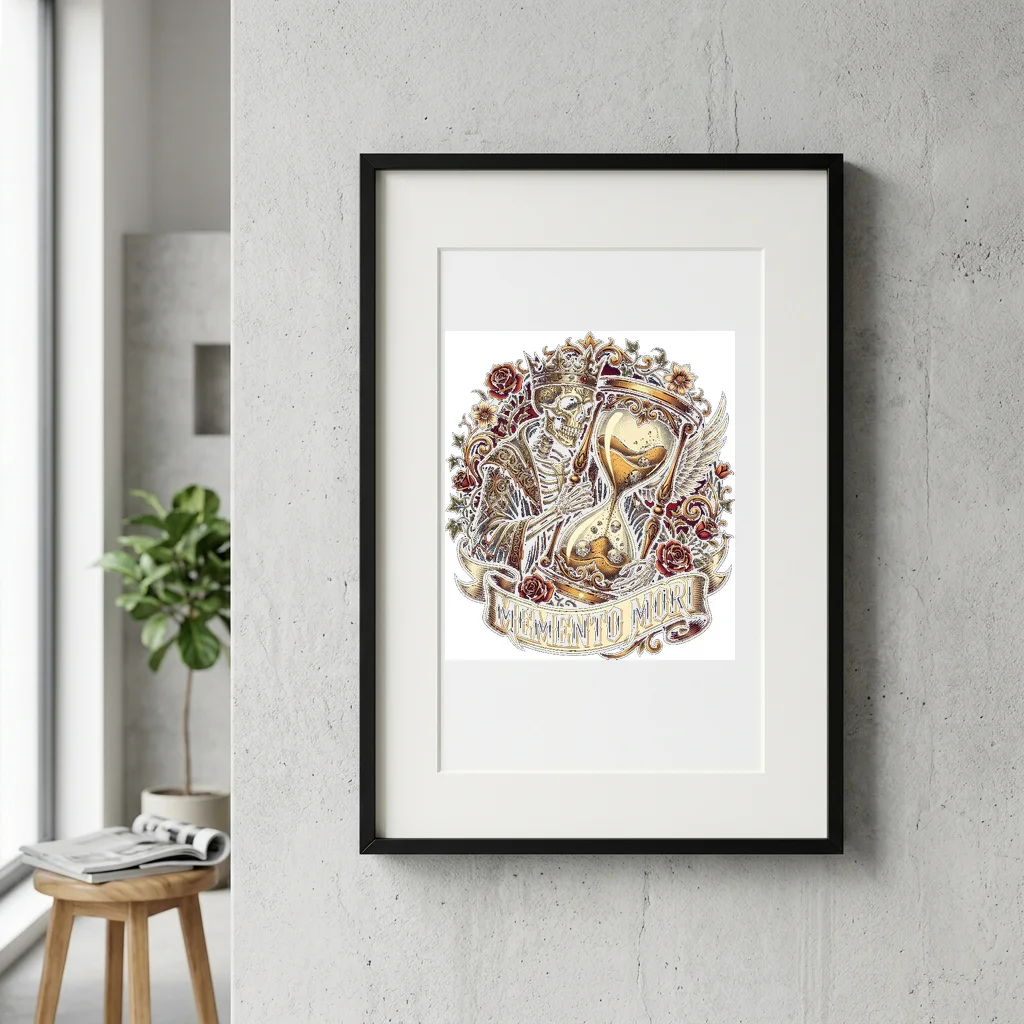 Pixel Mech Armor Titan — Gallery Framed Art Poster (Exhibition Frame)