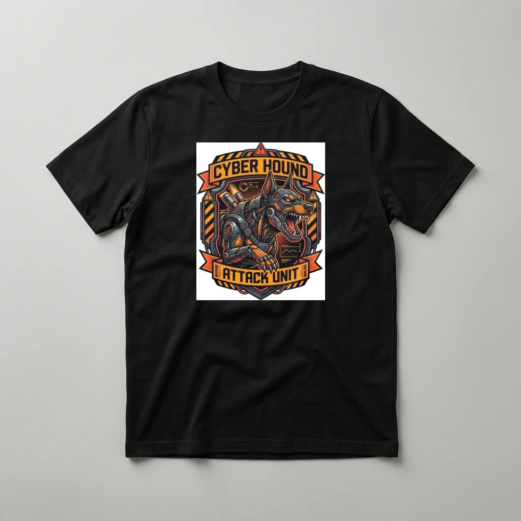 Pixel Cyber Beast Unleashed — Classic Streetwear T-Shirt (Jet Black)