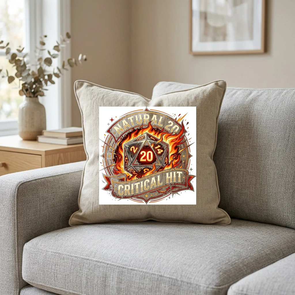 Alchemical Moon Phase Magic — Square Linen Throw Pillow 18x18 (Natural Linen)