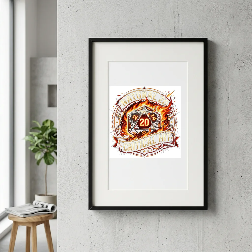Alchemical Moon Phase Magic — Gallery Framed Art Poster (Exhibition Frame)
