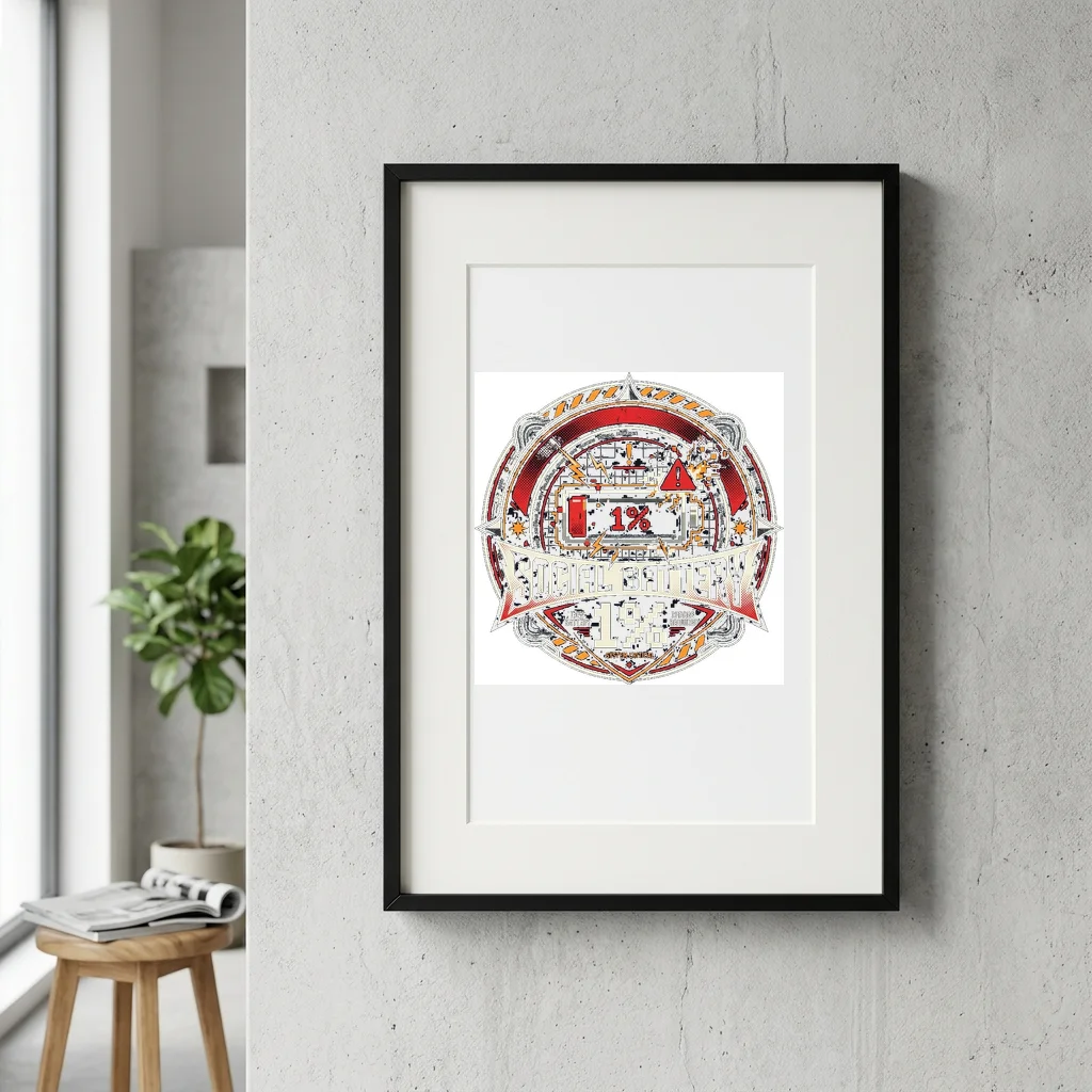 Dark Matter Void Aberration — Gallery Framed Art Poster (Exhibition Frame)