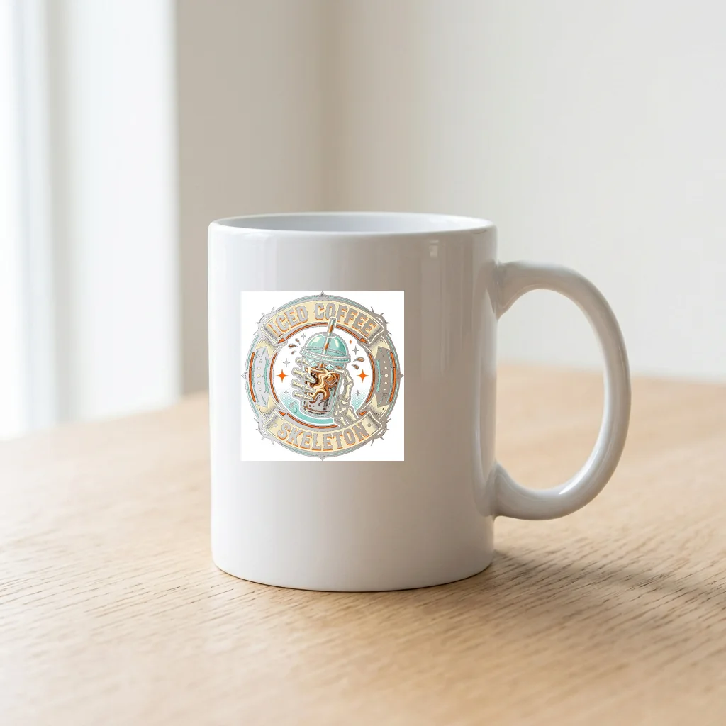 Celestial Sun & Moon Harmony — Ceramic Coffee Mug 11oz (Glossy White)
