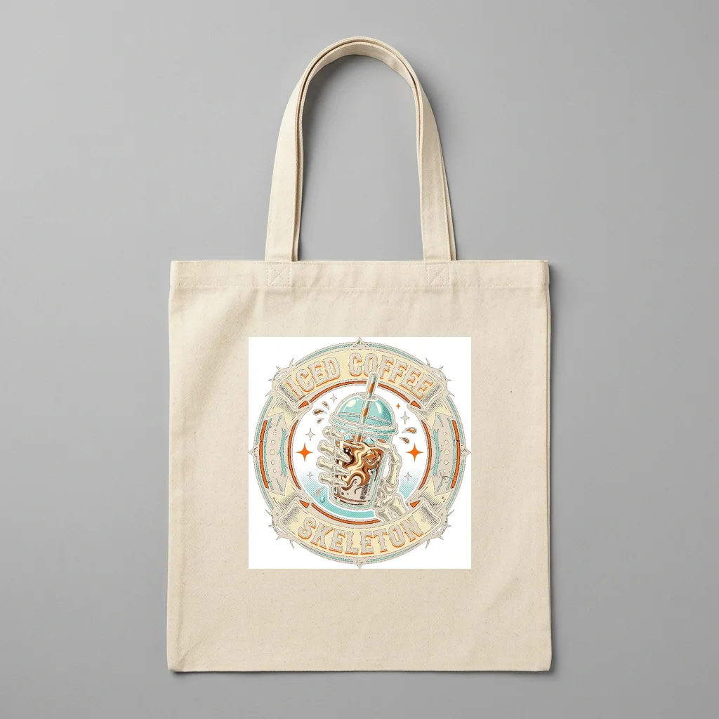 Celestial Sun & Moon Harmony — Organic Cotton Canvas Tote Bag (Natural)