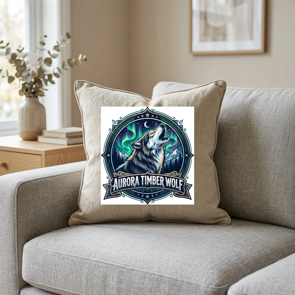 Starlight Tarot Arcana Wheel — Square Linen Throw Pillow 18x18 (Natural Linen)