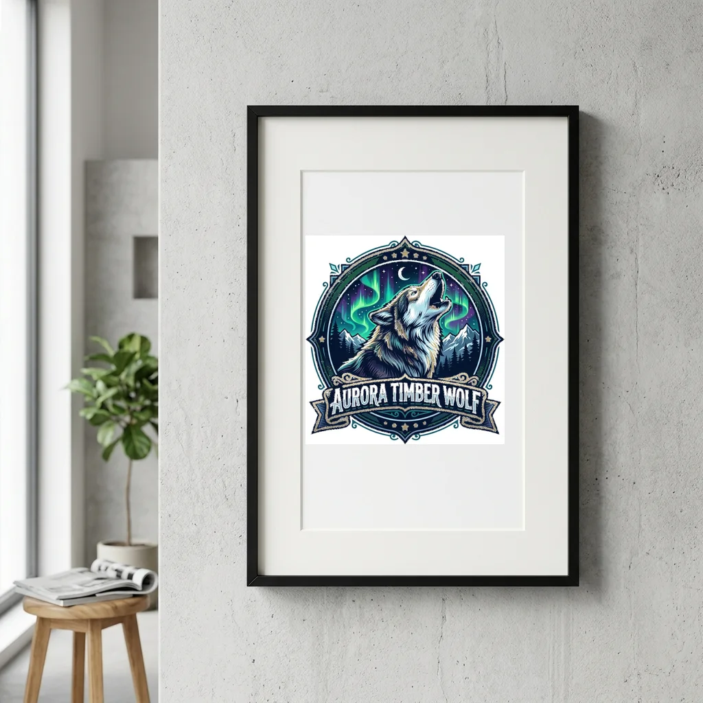 Starlight Tarot Arcana Wheel — Gallery Framed Art Poster (Exhibition Frame)