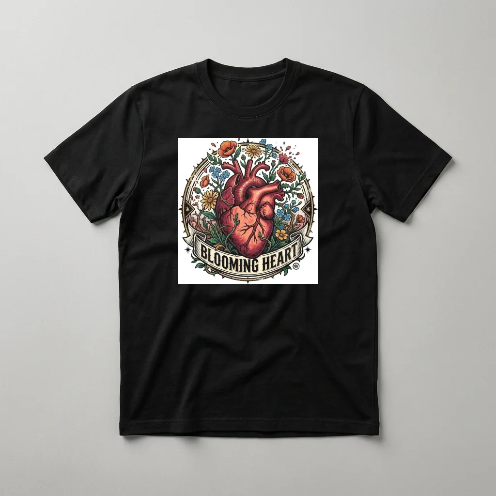 Lunar Moth Night Bloom — Classic Streetwear T-Shirt (Jet Black)