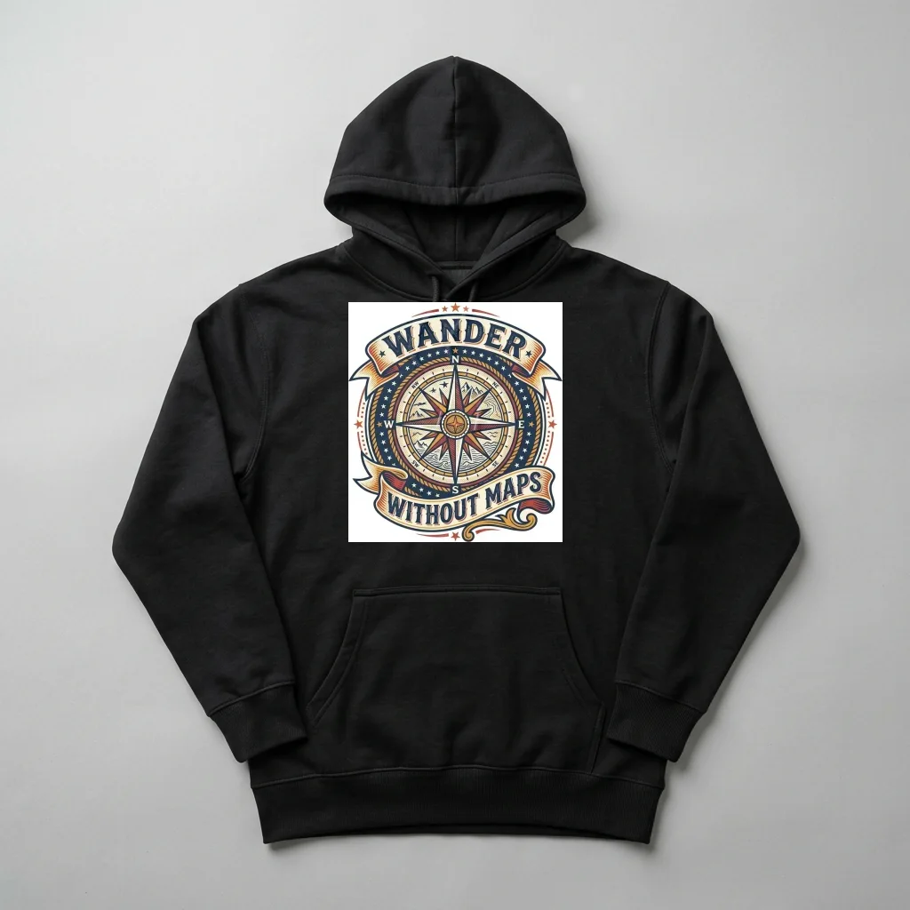 Starlight Celestial Stag — Heavyweight Pullover Hoodie (Charcoal Black)