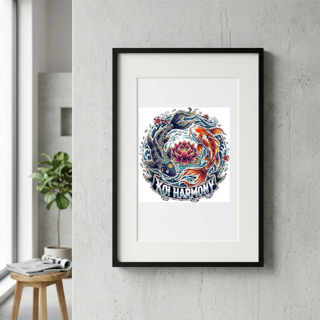 Celestial Wolf Moon Howl — Gallery Framed Art Poster (Exhibition Frame)