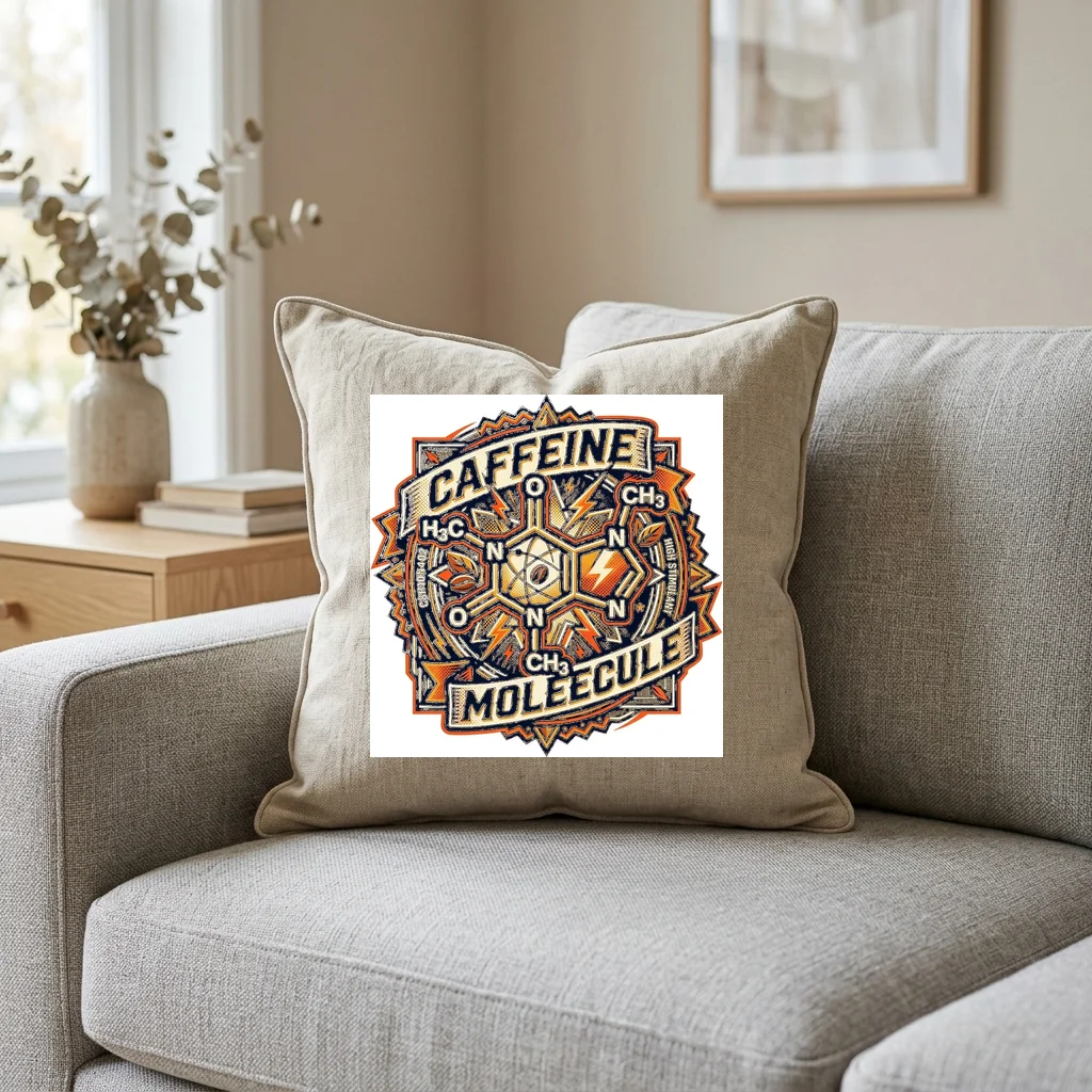 Lunar Goddess Moon Halo — Square Linen Throw Pillow 18x18 (Natural Linen)